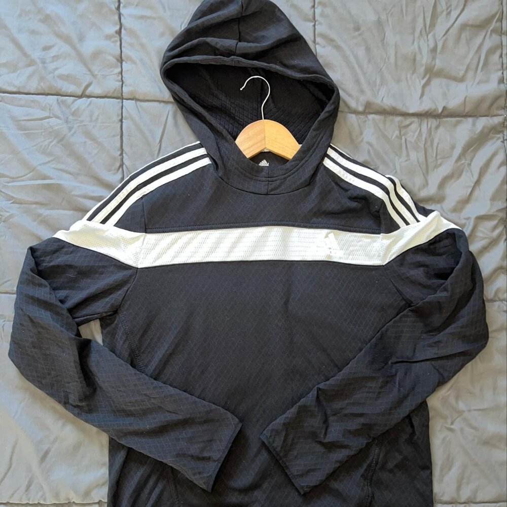 Adidas Climalite Men's Lightweight Training/Running Hooded Sweatshirt